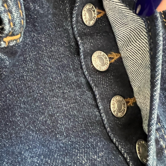 NWT Re/Done 90s High Rise Ankle Crop Jeans Womens Size 24 Dark Rinse Blue - Picture 5 of 13